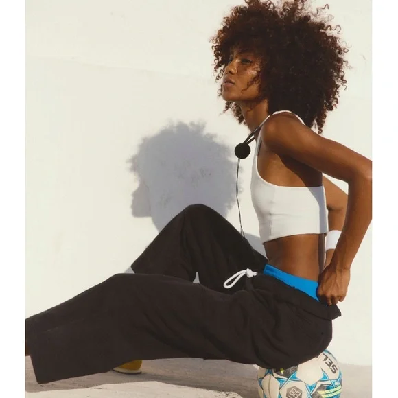 9067. Free People Top Score Barrel Pants - Picture 1 of 4